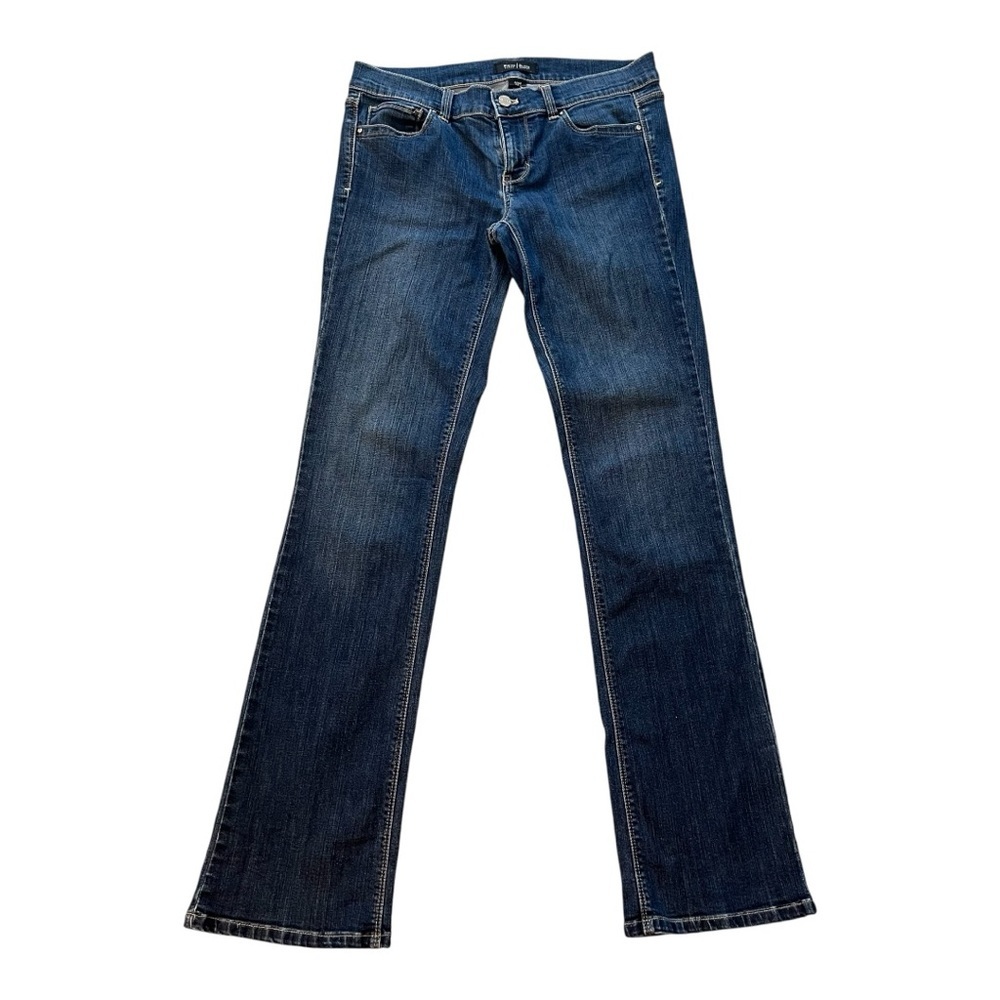 🌸2/$20 White House Black Market Women's Dark Blue Bootcut Jeans- Size 6 Long